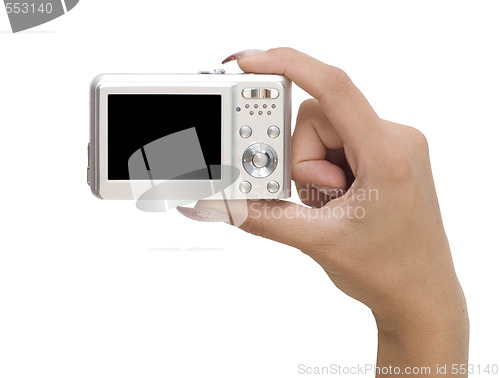 Image of camera in a hand