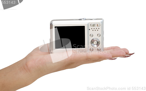 Image of camera on a hand