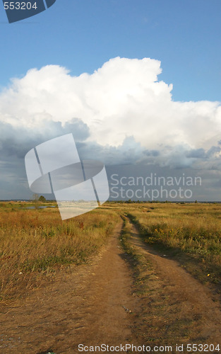 Image of road and sky