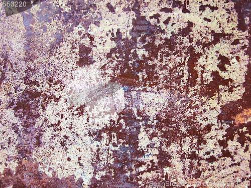 Image of paint rusty metal