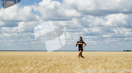 Image of running girl