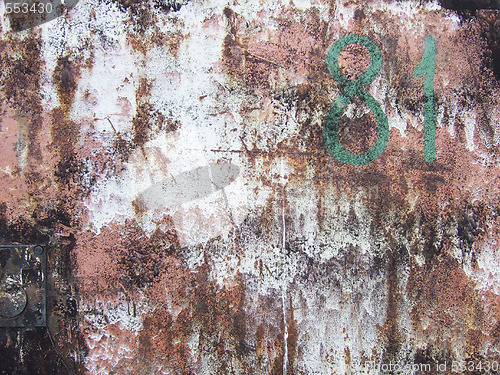 Image of rusty paint metal