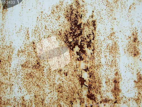Image of rusty scratched metal