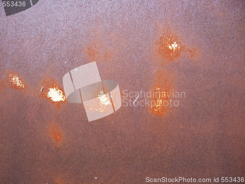 Image of spotted rusty metal