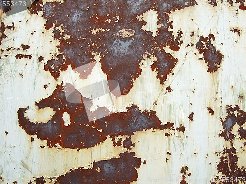 Image of scratched rusty metal