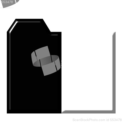 Image of 3d Black and White Folder