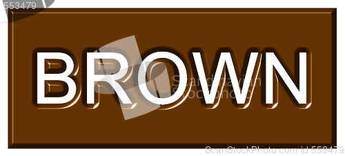 Image of 3d Brown Badge