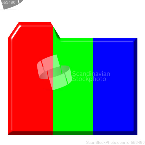 Image of 3d Colorful Folder