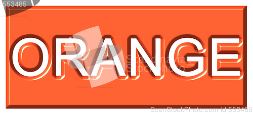 Image of 3d Orange Badge