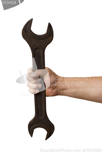 Image of wrench in hand