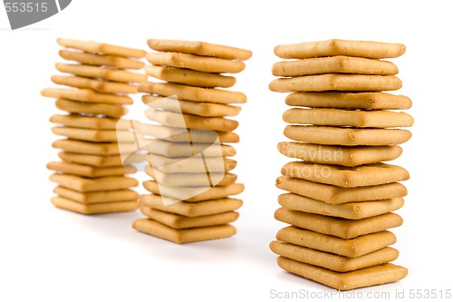 Image of three stacks of cookie