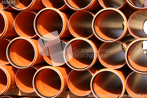 Image of Pipes warehouse abstract