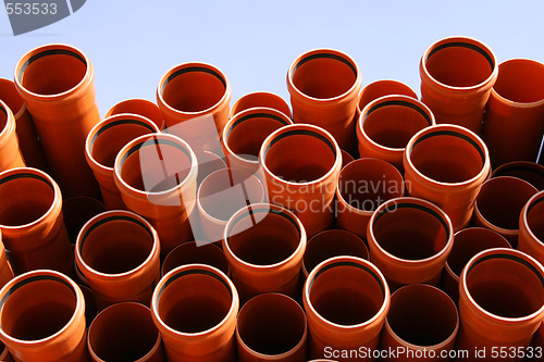 Image of Pipes warehouse abstract