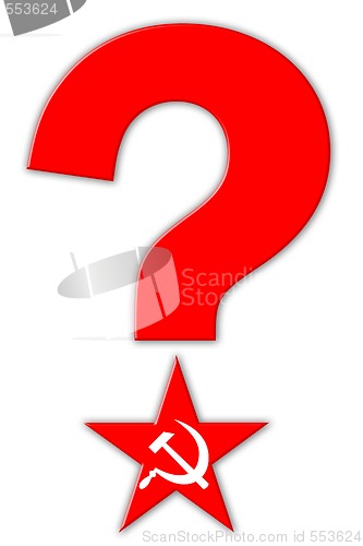 Image of Red star and question mark