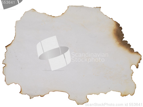 Image of old burnt paper
