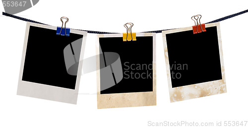 Image of blanks on rope