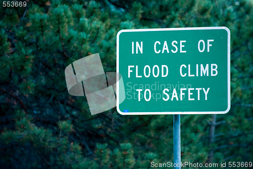 Image of Flood danger sign