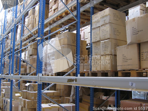 Image of Shelves in warehouse