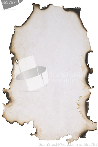 Image of old burnt paper