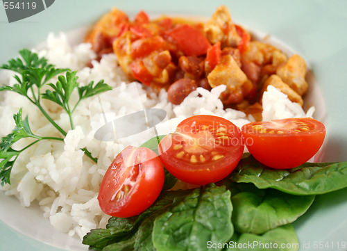 Image of Chicken And Lentil Stew With Rice 1