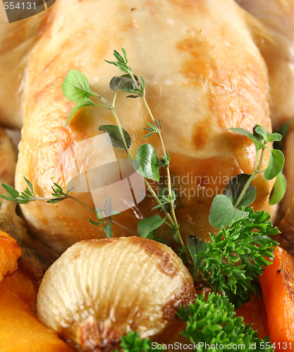 Image of Roast Chicken With Garnish