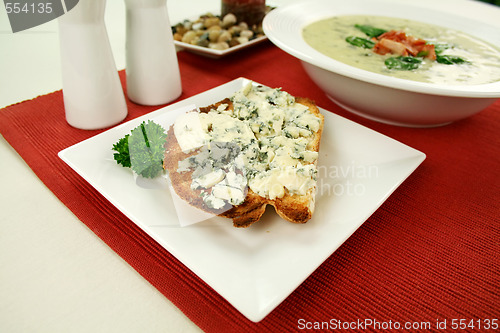 Image of Blue Cheese Toast And Soup
