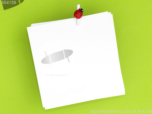 Image of blank note pad