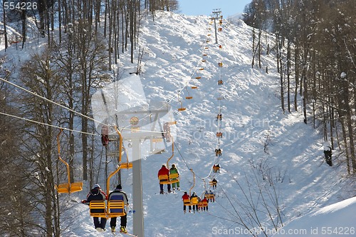 Image of on chairlift