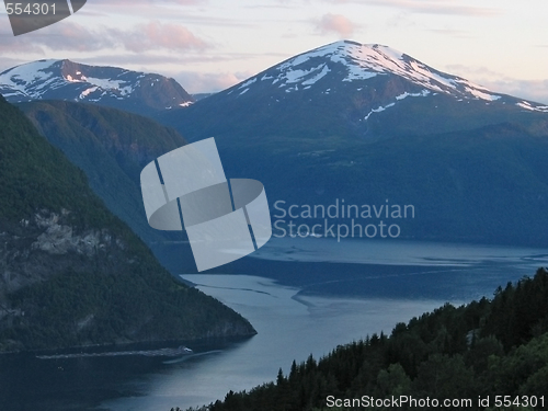 Image of evening at fjord