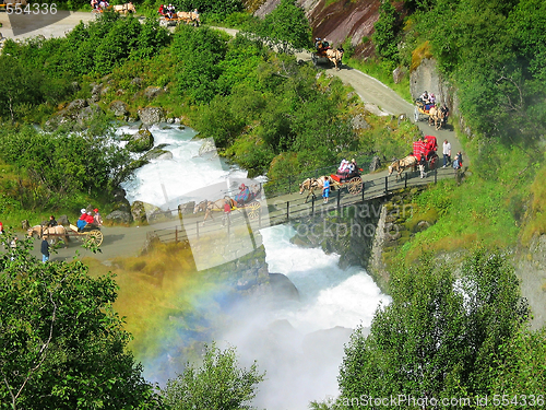 Image of Road to Briksdal glacier