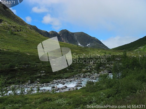 Image of Stream in a green valley