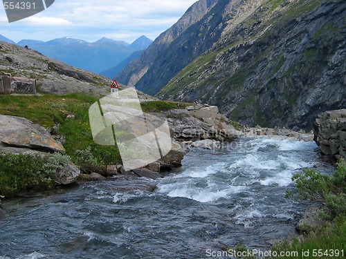 Image of stream to the valley