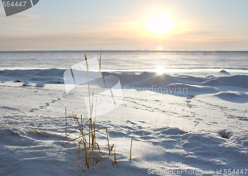 Image of cold sunset