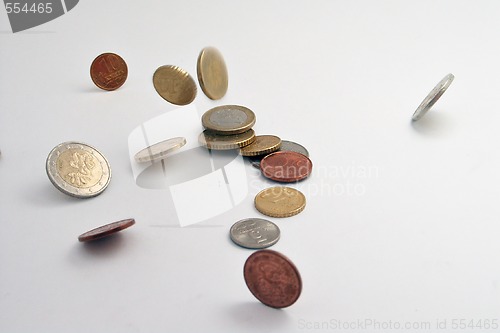 Image of falling coins