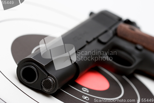 Image of gun over bullseye