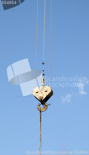 Image of crane over sky