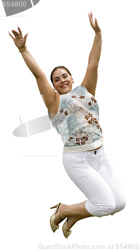 Image of jumping woman