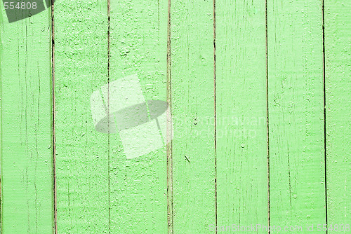 Image of green wooden background