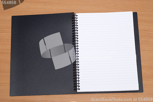 Image of open spiral book 