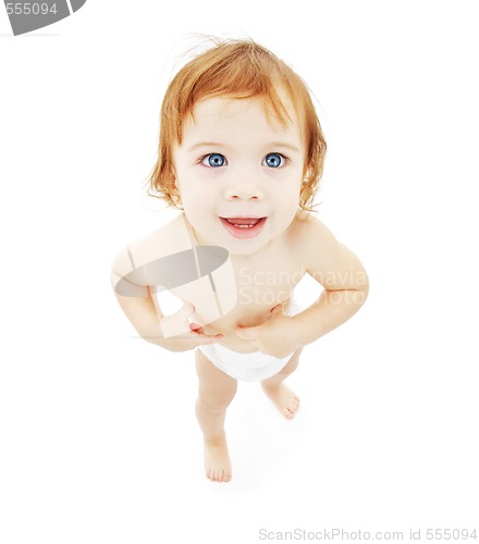 Image of baby boy in diaper