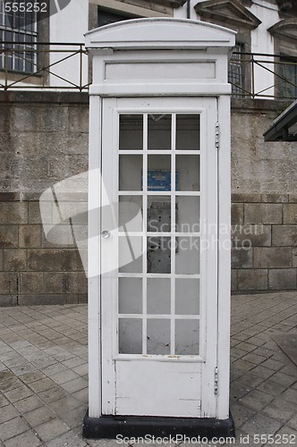 Image of old telephone booth