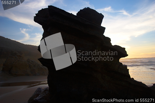 Image of black rock silhouette