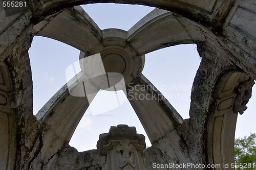 Image of ruins of old cathedral cupola