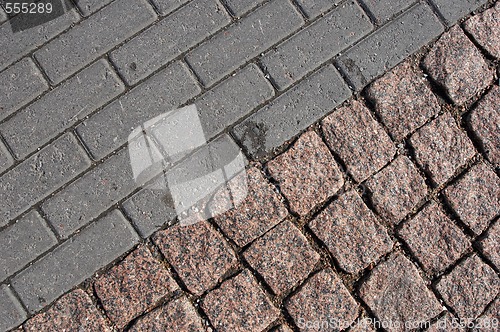 Image of pavement diagonal