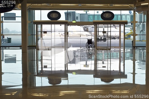 Image of airport doors