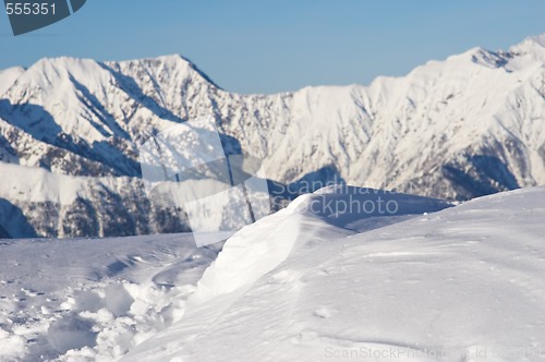 Image of snow for freeride