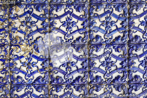 Image of Portuguese glazed tiles