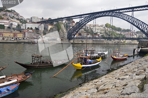 Image of traditional Portuguese boats