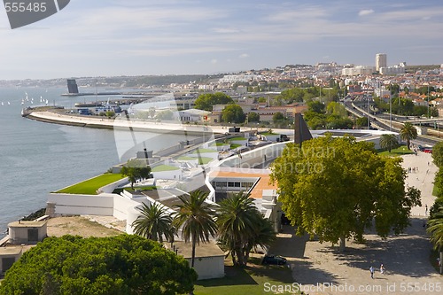 Image of aerial view of Lisbon