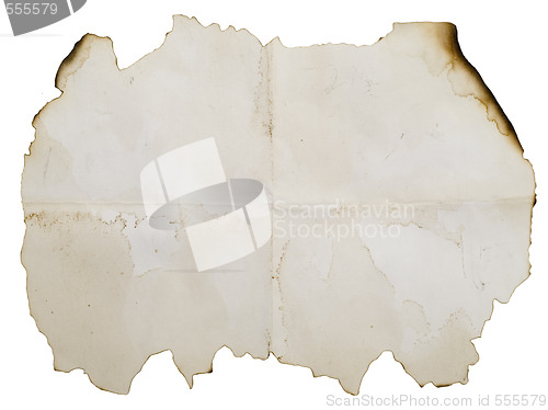 Image of antique burnt paper